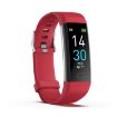 Smart Bracelet IP68 Waterproof Heart Rate Fitness Tracker (Red) - 2