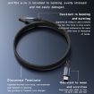 Yesido YAU42 USB-C to 3.5mm AUX Audio Adapter, 1m (Black) - 5