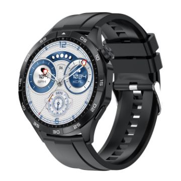 LEMFO HK4 1.43" AMOLED Smart Watch with Bluetooth Calls (Black) - 1