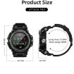 LOKMAT ATTACK Pro 1.39" Smart Watch, BT Call, Health Monitor (Black Green) - 3