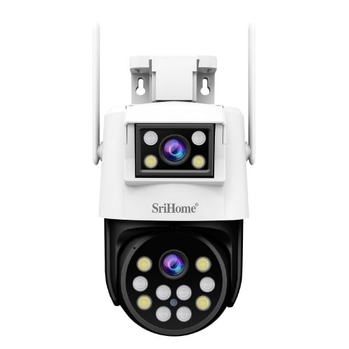 SriHome SH048 Dual Lens 2MP Night Vision IP Camera (AU Plug) - 1