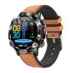 ET482 Sports Smart Watch with ECG & Bluetooth Call (Leather Band) - 1
