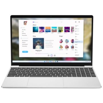 GXMO F152G 15.6" Laptop, 16GB+512GB, Intel N95, Windows 11, Silver - 1