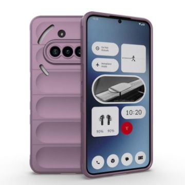 Magic Shield TPU + Flannel Case for Nothing Phone 3a - Purple - 1