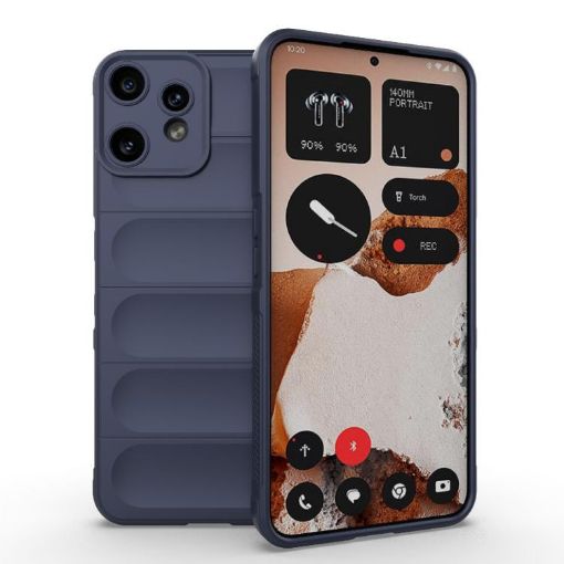 CMF Phone 2 Pro 5G Magic Shield TPU + Flannel Case (Dark Blue) - 1