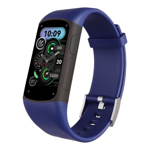 Spovan H7 Smart Watch: Bluetooth, Health Monitor, IP67, 1.47" Blue - 1