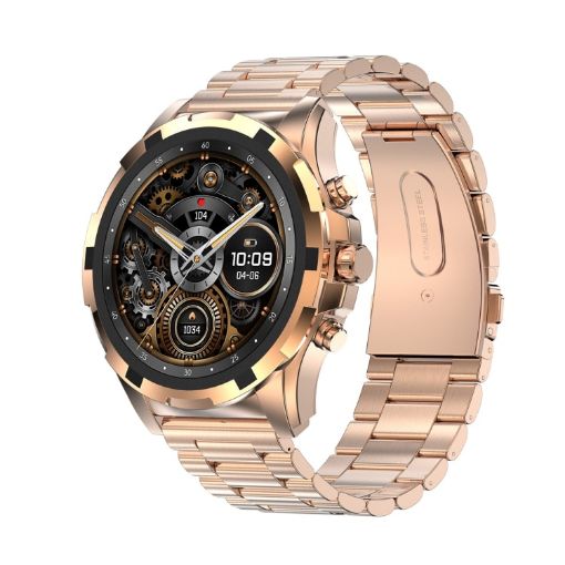 HK98 Gold Smart Watch: 1.43" BT5.3, Health Monitor & Bluetooth Call - 1