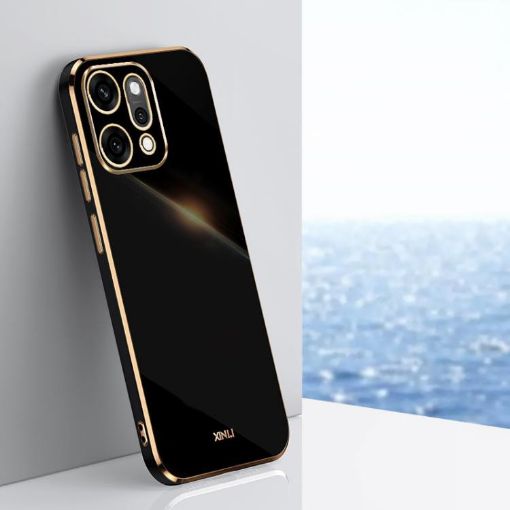OPPO Reno14 Pro 5G XINLI 6D Electroplate TPU Case Black - 1