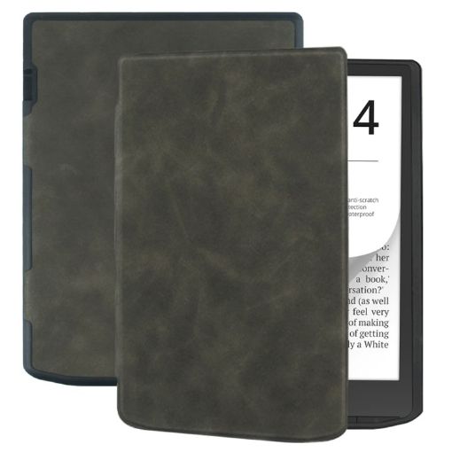 Pocketbook InkPad Retro Leather Tablet Case, Black - 1
