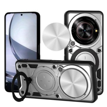 ZTE nubia Focus/Blade A75 5G CD Texture Camshield Phone Case (Silver) - 1