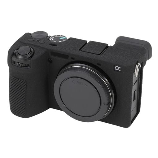 Sony ILCE-6700/A6700 Black Litchi Texture Silicone Case - 1