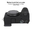 Sony ILCE-6700/A6700 Black Litchi Texture Silicone Case - 5