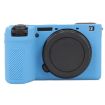 Sony ILCE-6700/A6700 Blue Litchi Silicone Protective Case - 2