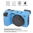 Sony ILCE-6700/A6700 Blue Litchi Silicone Protective Case - 4
