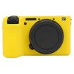 Sony ILCE-6700/A6700 Litchi Texture Silicone Case - Yellow - 2