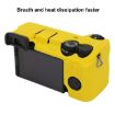 Sony ILCE-6700/A6700 Litchi Texture Silicone Case - Yellow - 6