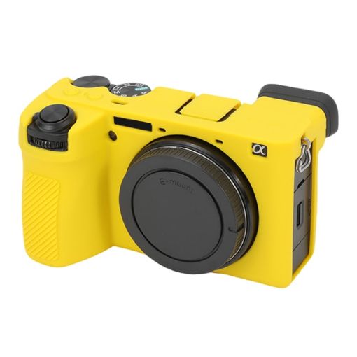Sony ILCE-6700/A6700 Yellow Glossy Soft Silicone Protective Case - 1