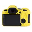 Canon EOS R6 Mark II Yellow Litchi Texture Silicone Case - 3