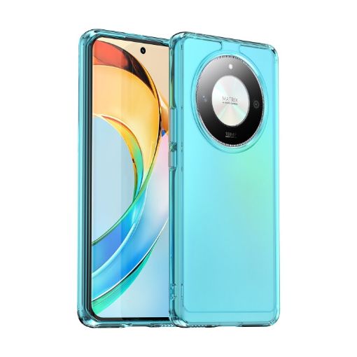 Honor X50 Pro Candy Series Transparent Blue TPU Phone Case - 1