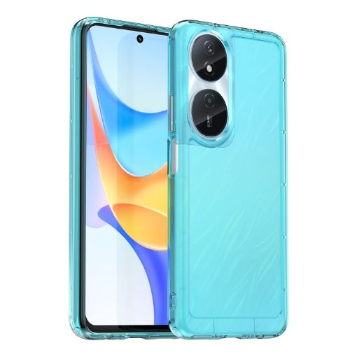 For Honor X7b 4G Candy TPU Case - Transparent Blue - 1