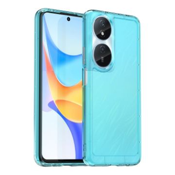 Honor 90 Smart Candy Series Phone Case - Transparent Blue TPU - 1