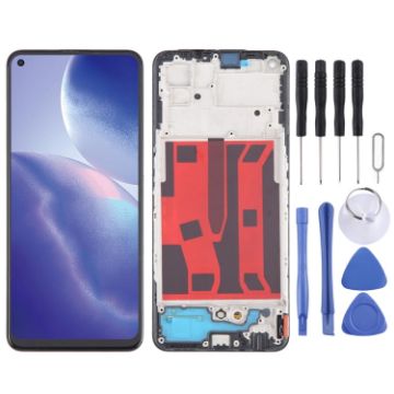 OPPO A95 5G AMOLED LCD Screen Digitizer with Frame Assembly - 1