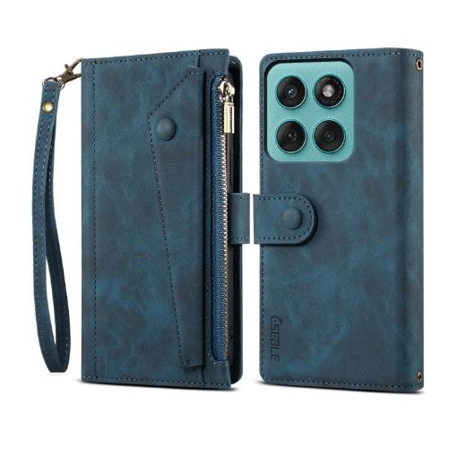 Motorola Edge 60 Retro Frosted RFID Leather Case - Dark Green - 1