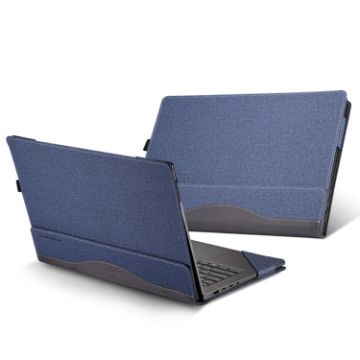 HP Envy X360 14" Leather Shockproof Protective Case - Dark Blue - 1