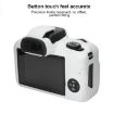 Canon EOS R100 White Glossy Soft Silicone Protective Case - 4