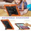 iPad Pro 13 2024 Protective Case Silicone Hybrid (Orange+Black) - 6