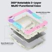 iPad Pro 13 2024 Rainbow Pink Silicone Hybrid Protective Case - 5