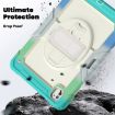 iPad Pro 13 2024 Silicone Hybrid Protective Case (Rainbow Blue) - 3