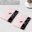 iPad Pro 13 2024 Pink TPU Smart Leather Tablet Case 3-Fold Cover - 2