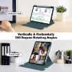 iPad Pro 13 2024 Dark Green Transparent Leather Case with Keyboard - 4