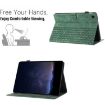 Galaxy Tab A8 X200 Building Blocks Embossed Leather Case - Green - 5