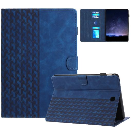 Samsung Galaxy Tab A 8.0 T350 Building Blocks Leather Case Blue - 1