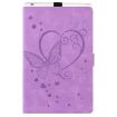 iPad Pro 13 2024 Purple Love Butterfly Leather Case - 2
