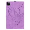 iPad Pro 13 2024 Purple Love Butterfly Leather Case - 3