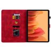 Lily Embossed Leather Case for Samsung Galaxy Tab A7 10.4 (Red) - 4