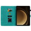 Green Leather Tablet Case for Samsung Galaxy Tab S9+/S9 FE+ - 4
