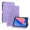 Samsung Galaxy Tab A 8.0 2019 Purple Lily Embossed Leather Case - 1
