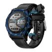 LC18 1.53" IP67 Sport Smart Watch with Earbuds, Health Monitor (Blue) - 1