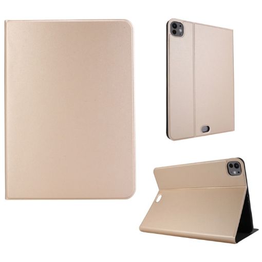 iPad Pro 13 2024 Gold Leather Smart Case - 1