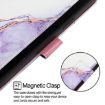 Vivo S30 White Purple Marble Flip Leather Phone Case PT003 - 3