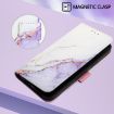 Vivo S30 White Purple Marble Flip Leather Phone Case PT003 - 6