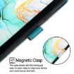Vivo S30 PT003 Green Marble Flip Leather Phone Case - 3