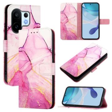 Vivo S30 Pro mini PT003 Pink Purple Gold Marble Flip Case - 1