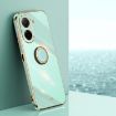 Mint Green 6D TPU Phone Case with Ring Holder for Redmi A5/Poco C71 - 1