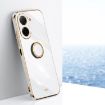 Redmi A5/Poco C71 6D TPU Phone Case with Ring Holder (White) - 1