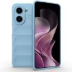 Redmi A5/Xiaomi Poco C71 Light Blue TPU Flannel Phone Case - 1